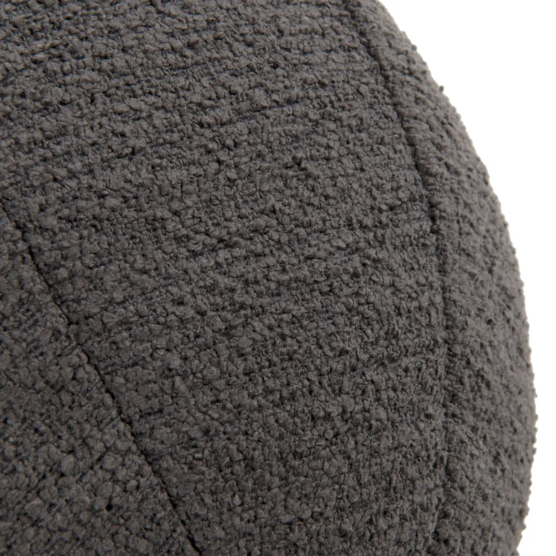 XOOON Timeless Scott kussen dia 25cm in de kleur Antraciet^ Woonaccessoires