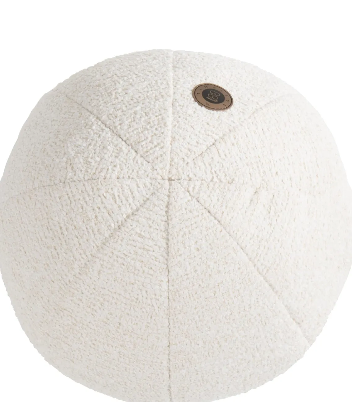 XOOON Timeless Scott kussen dia 25cm in de kleur Beige - COCOmaison^ Woonaccessoires