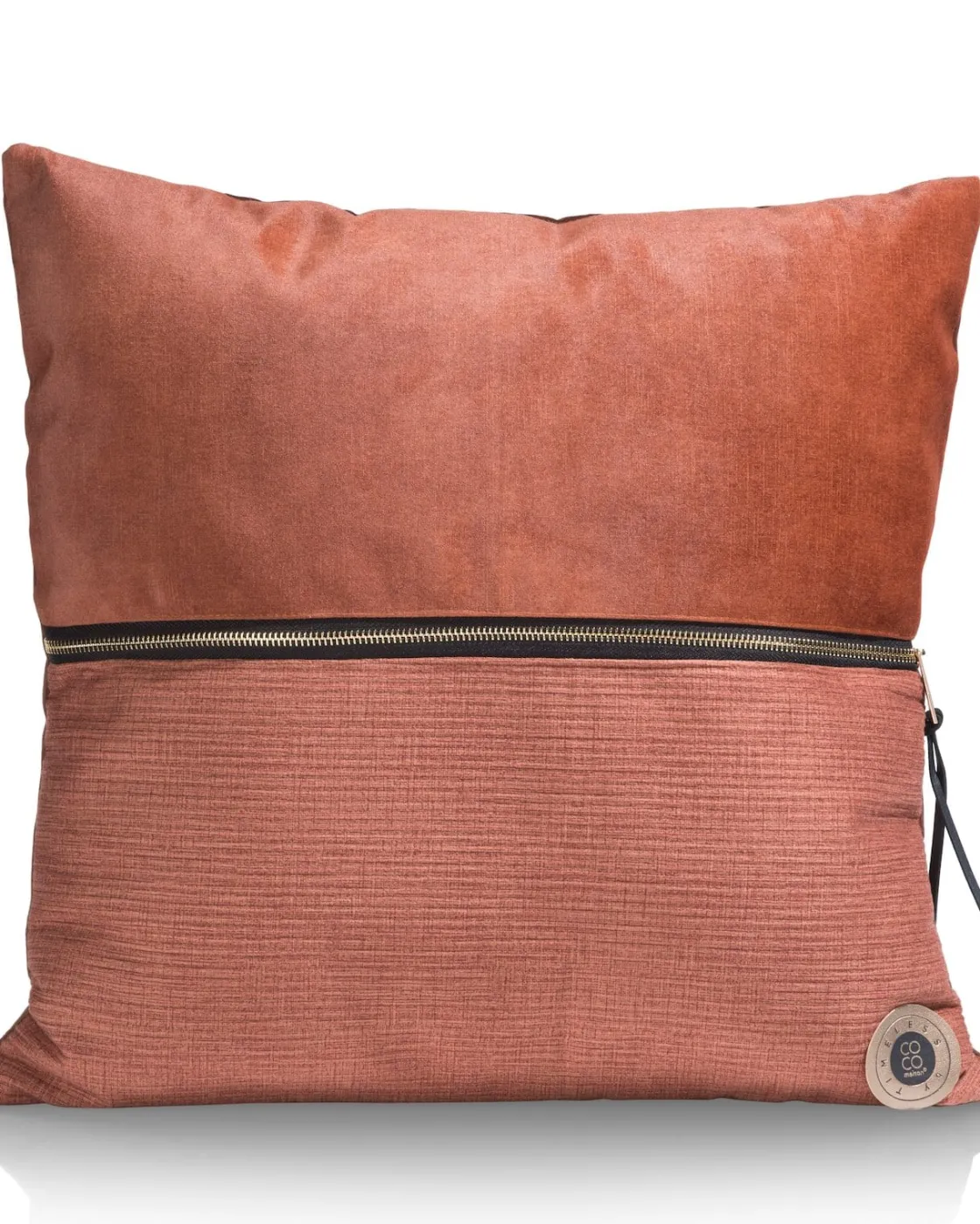 XOOON Timeless Sofia kussen 45x45cm in de kleur Koper - COCOmaison^ Woonaccessoires