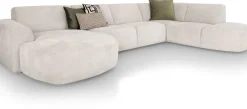 XOOON Tineo, Longchair links - 2,5 zits zonder armen - ottomane groot rechts^ Tineo|Tineo