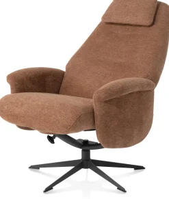 XOOON Tonale relax-fauteuil incl. poef in de kleur Koper -^ Relaxfauteuils|Draaifauteuils