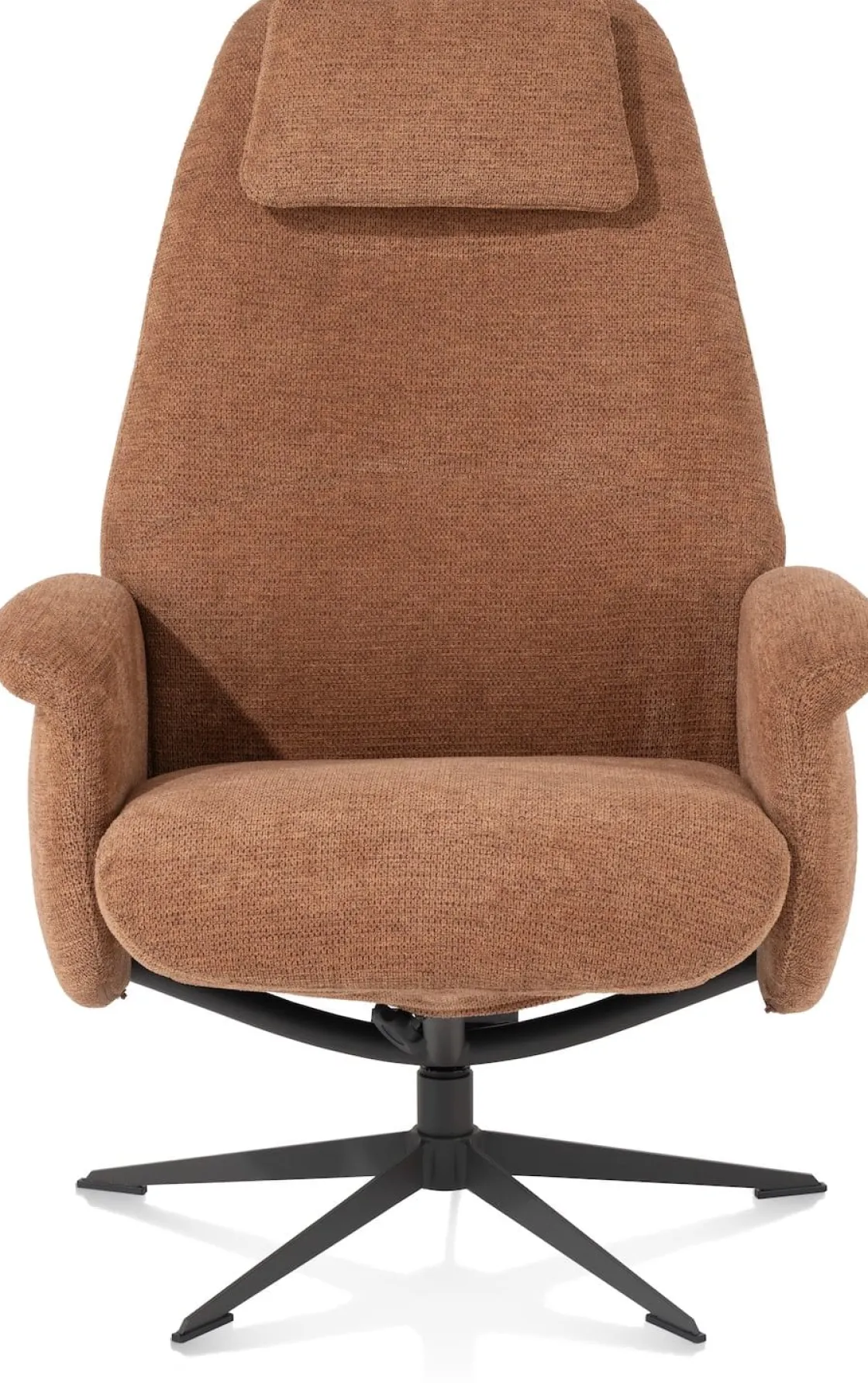 XOOON Tonale relax-fauteuil incl. poef in de kleur Koper -^ Relaxfauteuils|Draaifauteuils