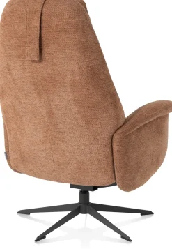 XOOON Tonale relax-fauteuil incl. poef in de kleur Koper -^ Relaxfauteuils|Draaifauteuils