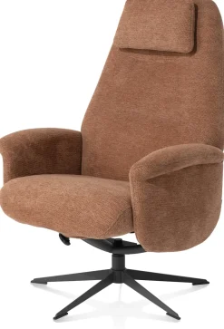 XOOON Tonale relax-fauteuil incl. poef in de kleur Koper -^ Relaxfauteuils|Draaifauteuils