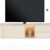 XOOON Trentino, Lowboard 270 cm. - 2-deuren + 2-laden + 1-niche - mdf gelakt - Creme^ Tv-Meubelen|Dressoirs