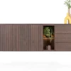 XOOON Trenton, Dressoir 210 cm. - 2-deuren + 3-laden + 2-niches - Clay^ Dressoirs