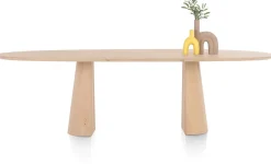 XOOON Trenton eetkamertafel 270 x 120 cm in de kleur Naturel -^ Tafelconfigurator|Eettafels