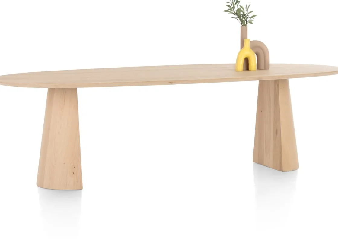 XOOON Trenton eetkamertafel 270 x 120 cm in de kleur Naturel -^ Tafelconfigurator|Eettafels