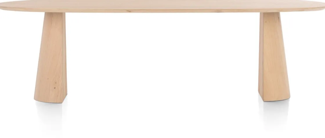 XOOON Trenton eetkamertafel 270 x 120 cm in de kleur Naturel -^ Tafelconfigurator|Eettafels