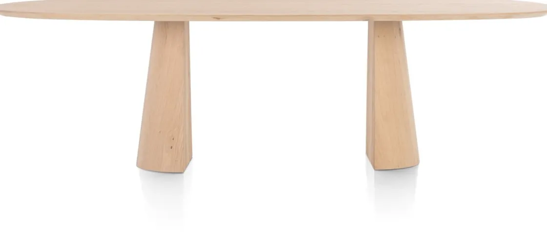 XOOON Trenton eetkamertafel 270 x 120 cm in de kleur Naturel -^ Tafelconfigurator|Eettafels