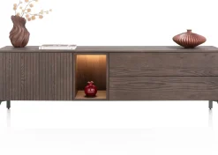 XOOON Trenton, lowboard 180 cm - 1-deur + 2-laden + 1-niche - Clay^ Dressoirs|Tv-Meubelen