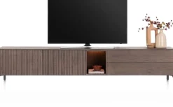 XOOON Trenton, Lowboard 270 cm. - 2-deuren + 2-laden + 1-niche - Clay^ Tv-Meubelen|Dressoirs