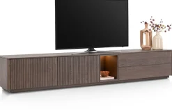 XOOON Trenton, Lowboard 270 cm. - 2-deuren + 2-laden + 1-niche - Clay^ Tv-Meubelen|Dressoirs