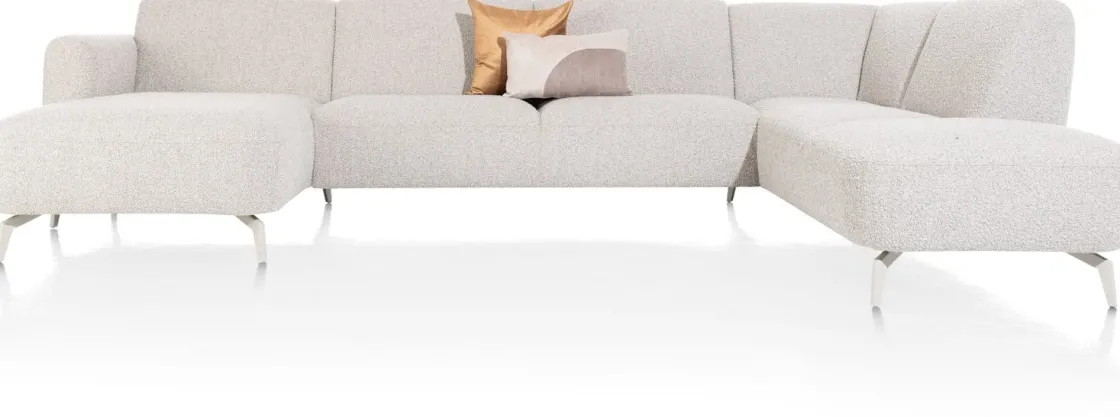 XOOON Twist, Longchair links - 2,5 zits zonder armen - ottomane rechts^ Twist