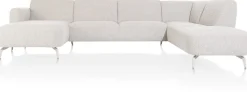 XOOON Twist, Longchair links - 2,5 zits zonder armen - ottomane rechts^ Twist
