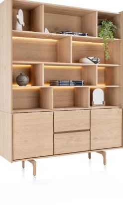 XOOON Valgard buffet 160 cm - 2-deuren (+ LED) -^ Bergkasten
