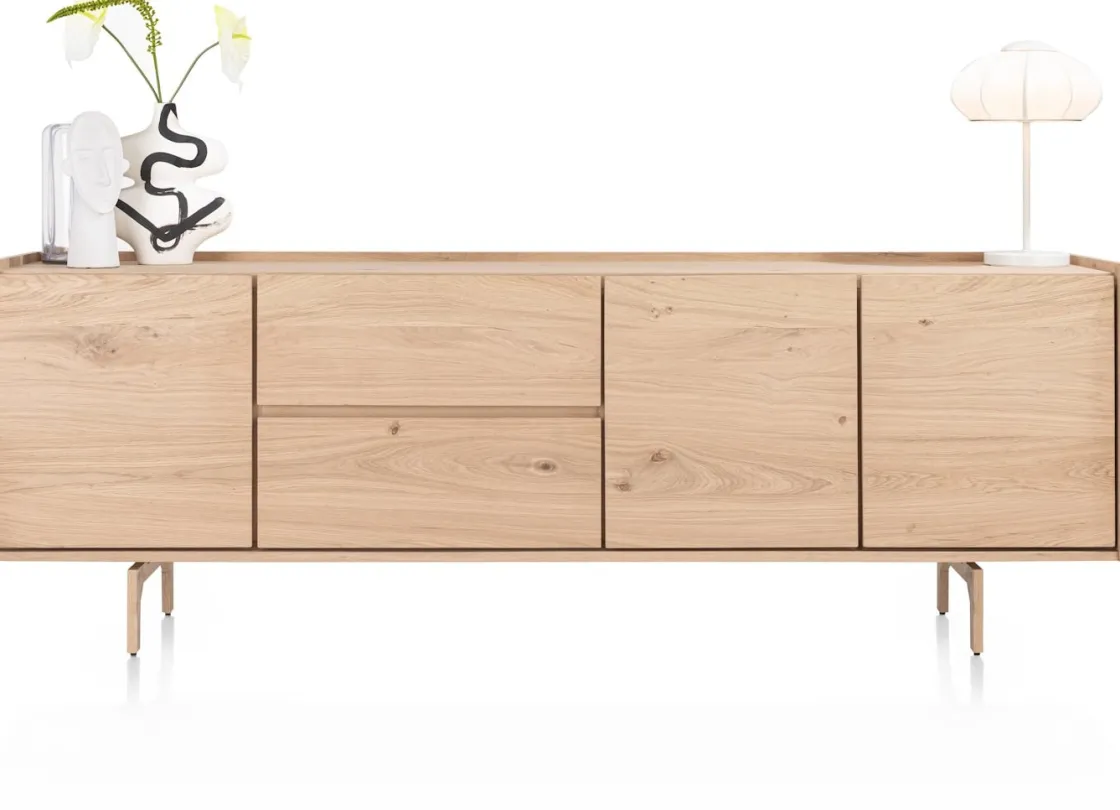 XOOON Valgard dressoir 230 cm - 3-deuren + 2-laden -^ Dressoirs