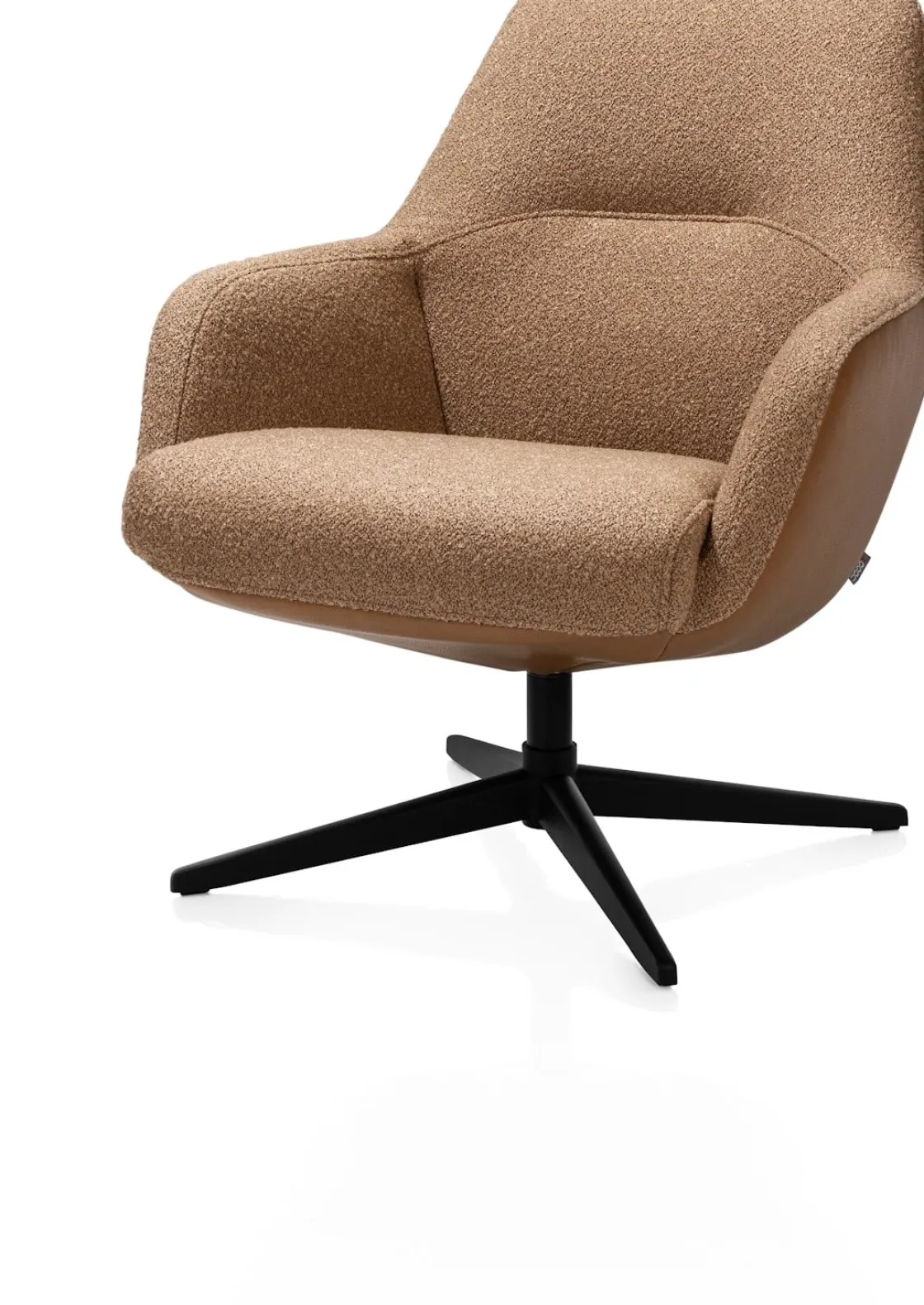 XOOON VERNON fauteuil met draaifunctie - lage rug -^ Leren Fauteuils|Stoffen Fauteuils
