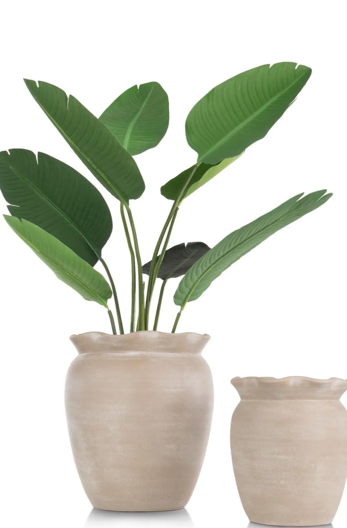 XOOON Wave pot H40cm in de kleur Beige - COCOmaison^ Woonaccessoires