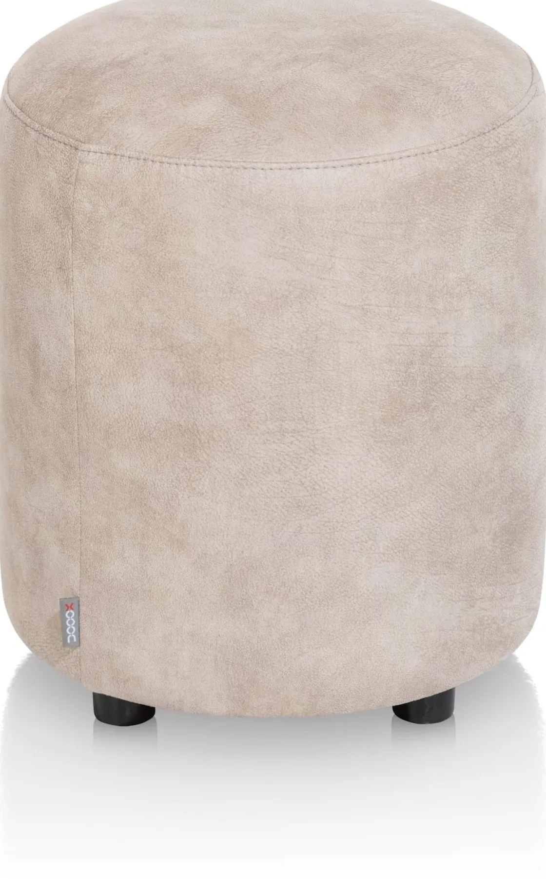 XOOON ZACH poef rond 42 cm - hoogte 50 cm |^ Poef/Hockers