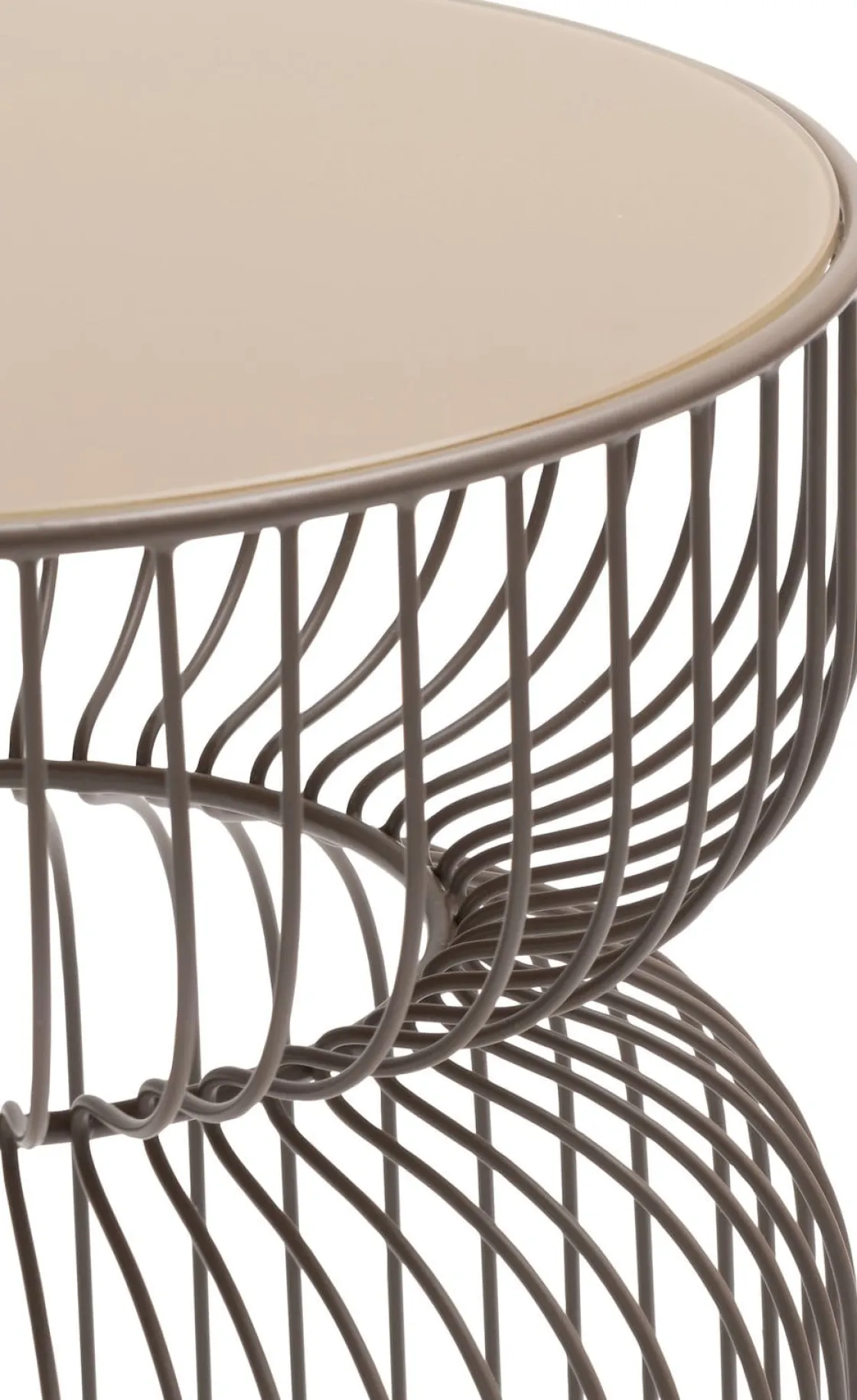 XOOON Zina bijzettafel (H45cm) in de kleur Taupe - COCOmaison^ Woonaccessoires|Bijzettafels